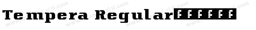 Tempera Regular字体转换